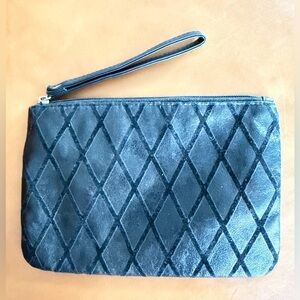 Velvet and Vegas Leather Clutch
